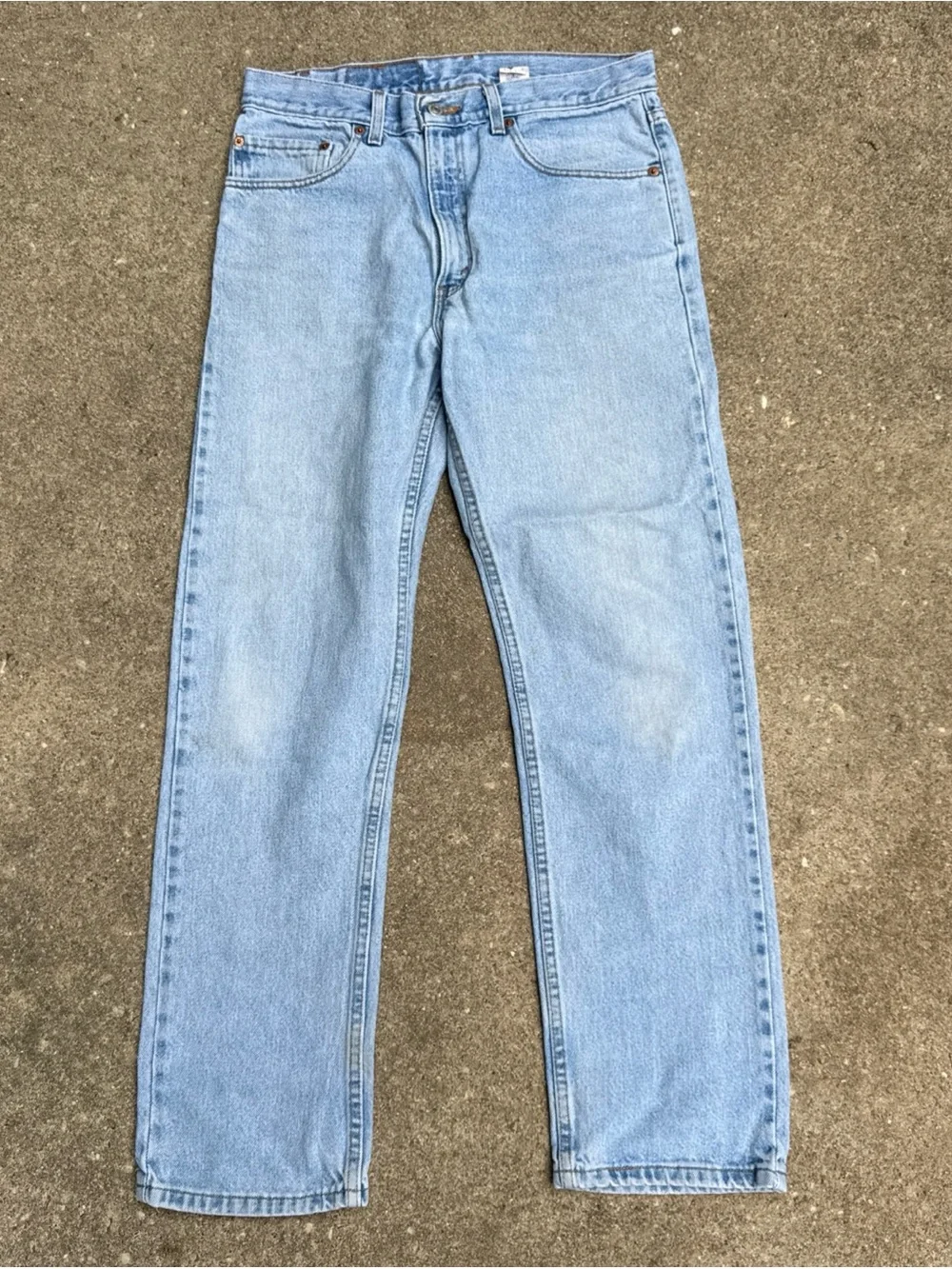 Vintage 90s Levi's 505 Jeans Men's 32x30 Regular Fit Straight Leg Light Wash USA